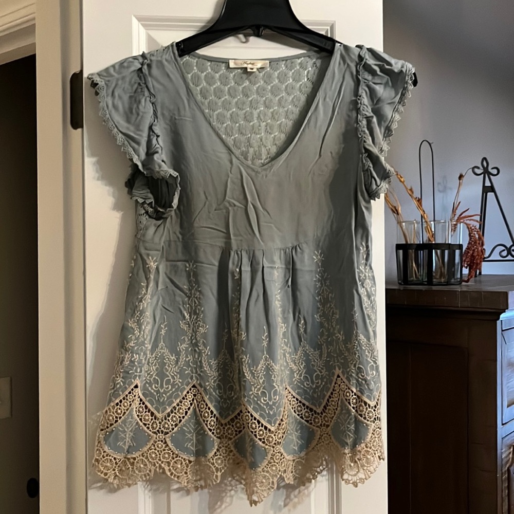 Crochet Jade Flutter Top